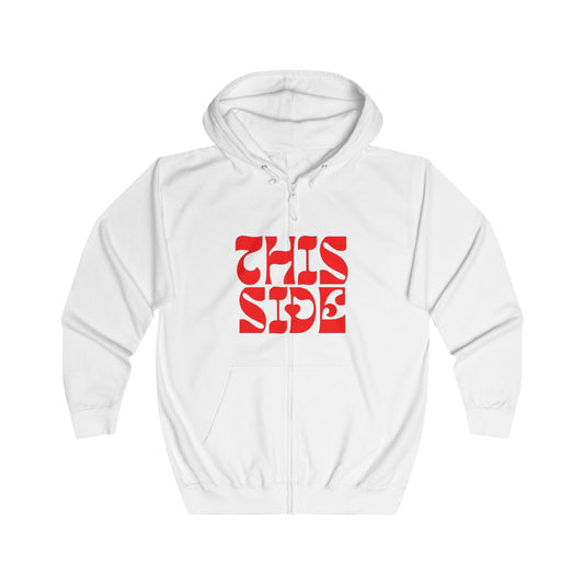 'THIS SIDE' UNISEX ZIP HOODIE